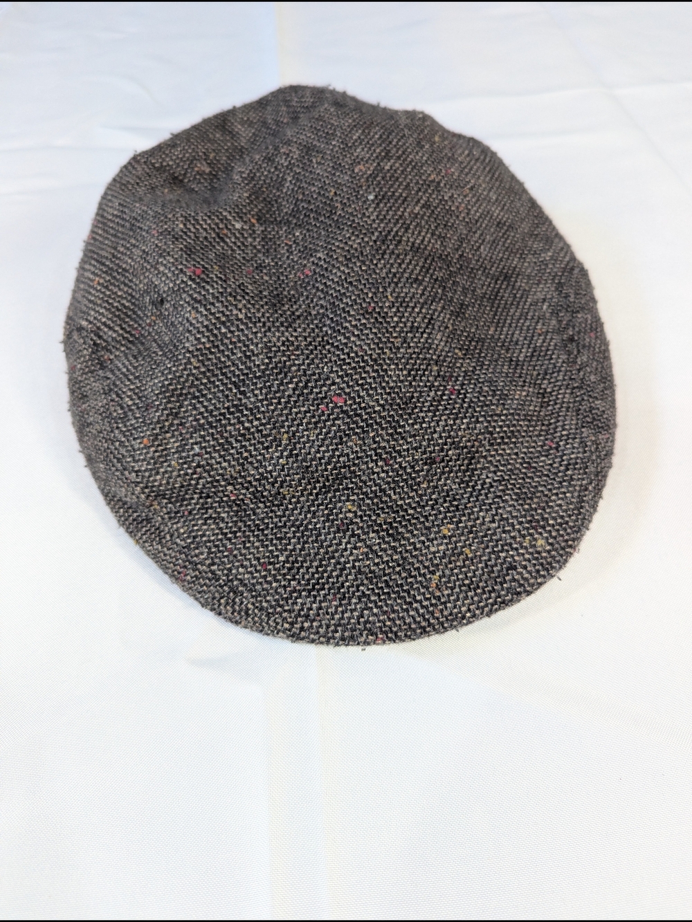 Weatherproof 100% Wool Tweed Flat Cap with Tan Lining - Size Large